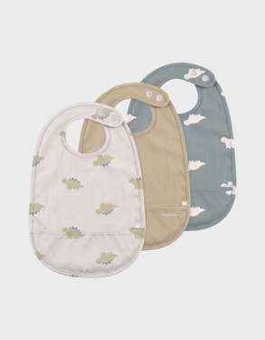Set of 3 waterproof bibs