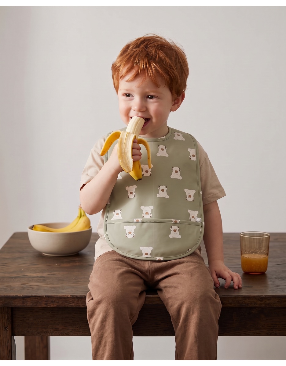 Set of 3 waterproof bibs